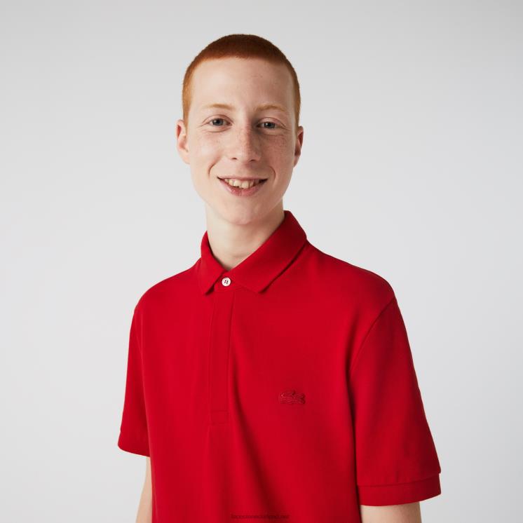 Lacoste smart paris piqué polo van stretchkatoen 0828H726 rood 240 Heren