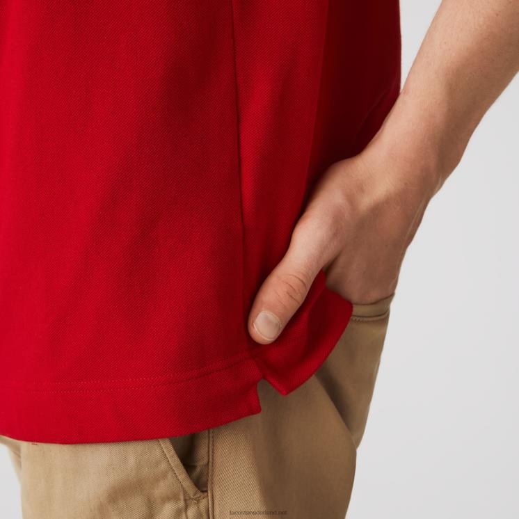 Lacoste smart paris piqué polo van stretchkatoen 0828H726 rood 240 Heren