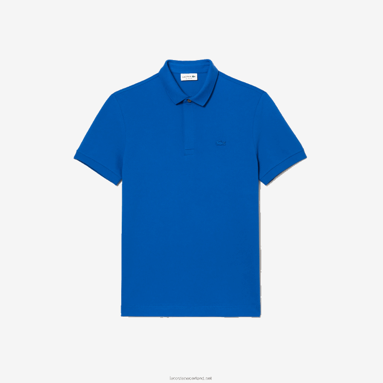 Lacoste smart paris piqué polo van stretchkatoen 0828H78 blauwe kxb Heren