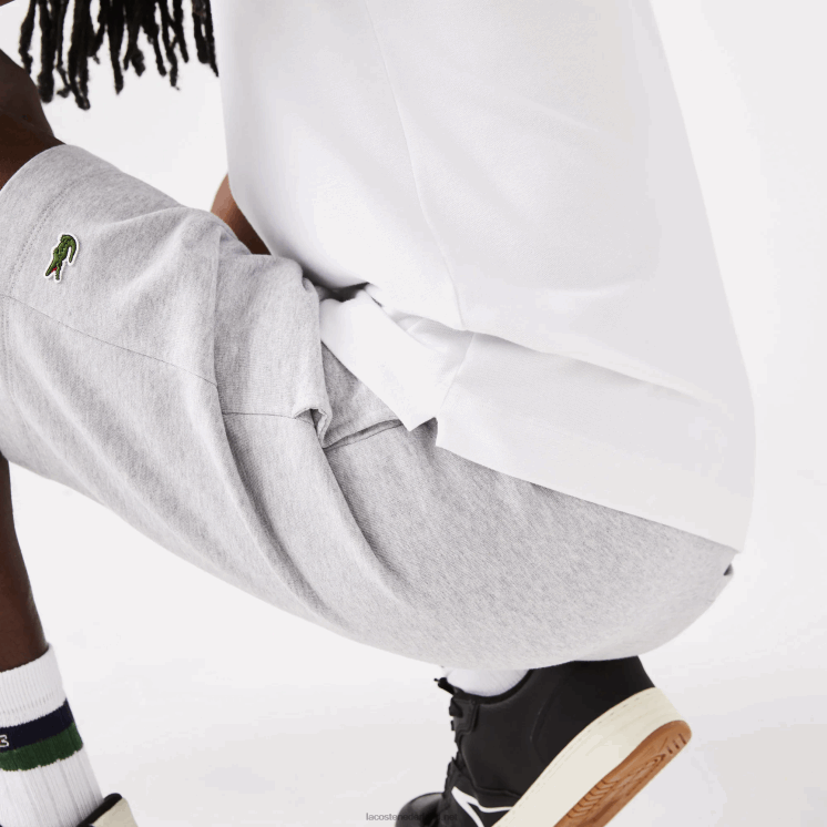 Lacoste smart paris piqué polo van stretchkatoen 0828H80 wit 001 Heren
