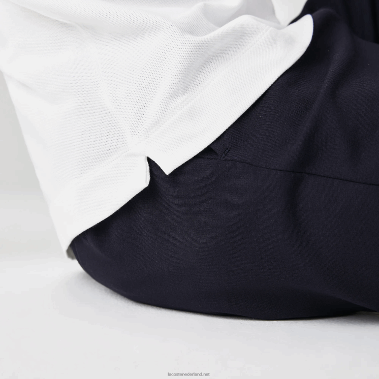 Lacoste smart paris piqué polo van stretchkatoen 0828H80 wit 001 Heren