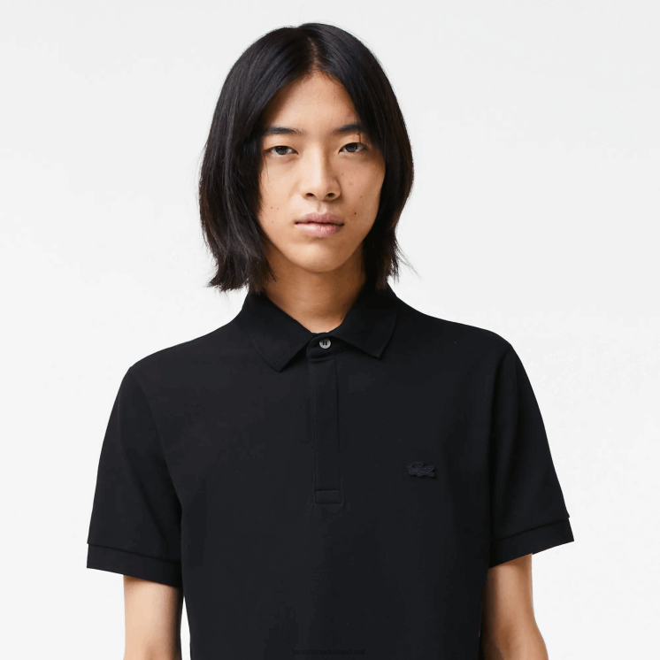 Lacoste smart paris piqué polo van stretchkatoen 0828H81 zwart 031 Heren