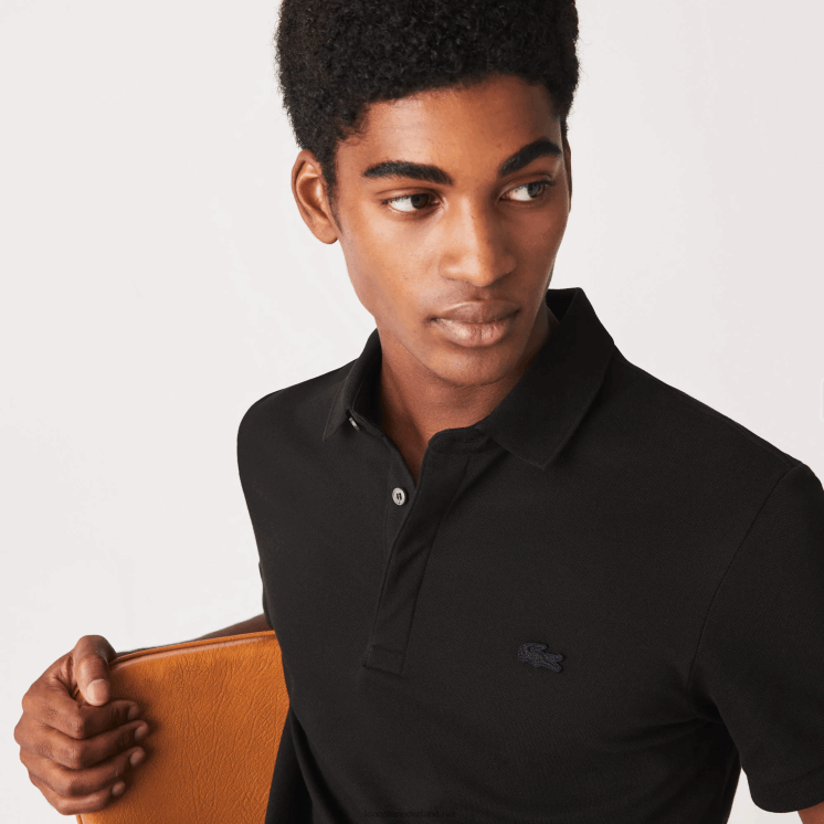 Lacoste smart paris piqué polo van stretchkatoen 0828H81 zwart 031 Heren