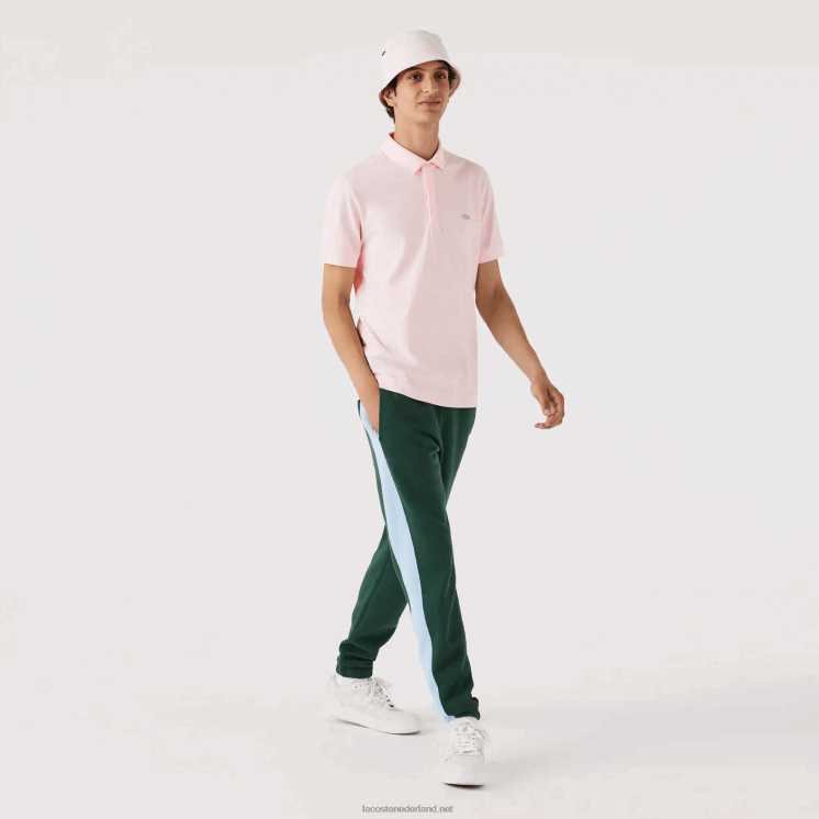 Lacoste smart paris piqué polo van stretchkatoen 0828H835 lichtroze t03 Heren