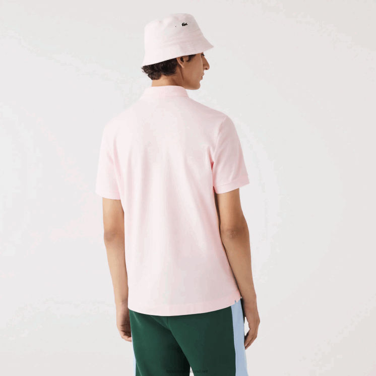 Lacoste smart paris piqué polo van stretchkatoen 0828H835 lichtroze t03 Heren