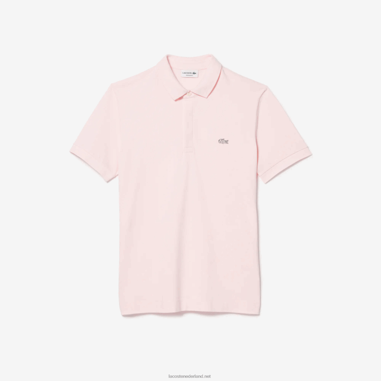 Lacoste smart paris piqué polo van stretchkatoen 0828H835 lichtroze t03 Heren