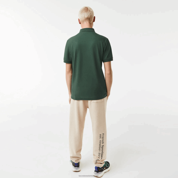 Lacoste smart paris piqué polo van stretchkatoen 0828H854 groen 5hx Heren