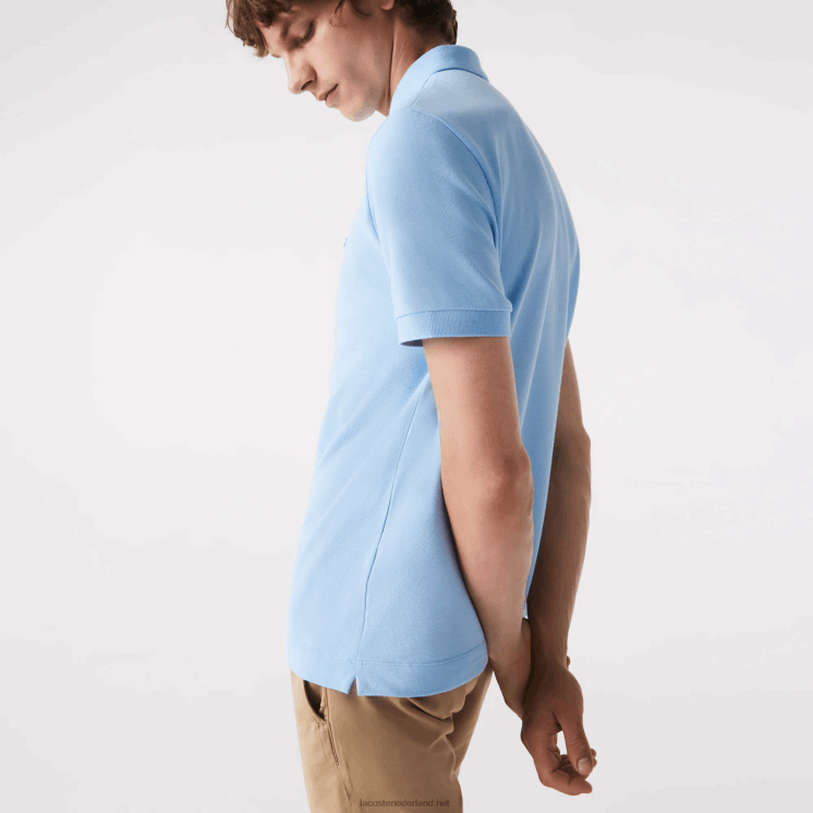 Lacoste smart paris piqué polo van stretchkatoen 0828H857 blauwe hbp Heren