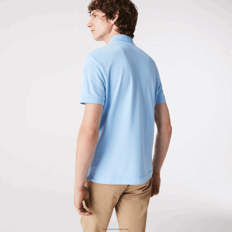 Lacoste smart paris piqué polo van stretchkatoen 0828H857 blauwe hbp Heren