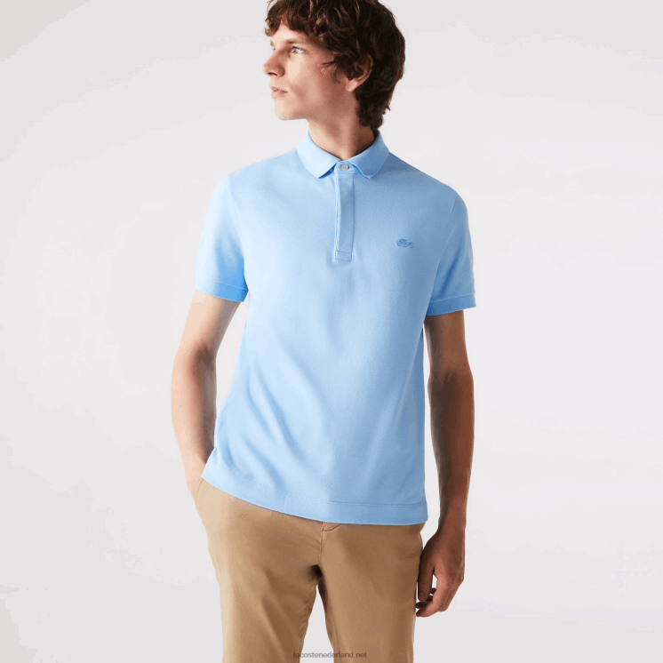 Lacoste smart paris piqué polo van stretchkatoen 0828H857 blauwe hbp Heren