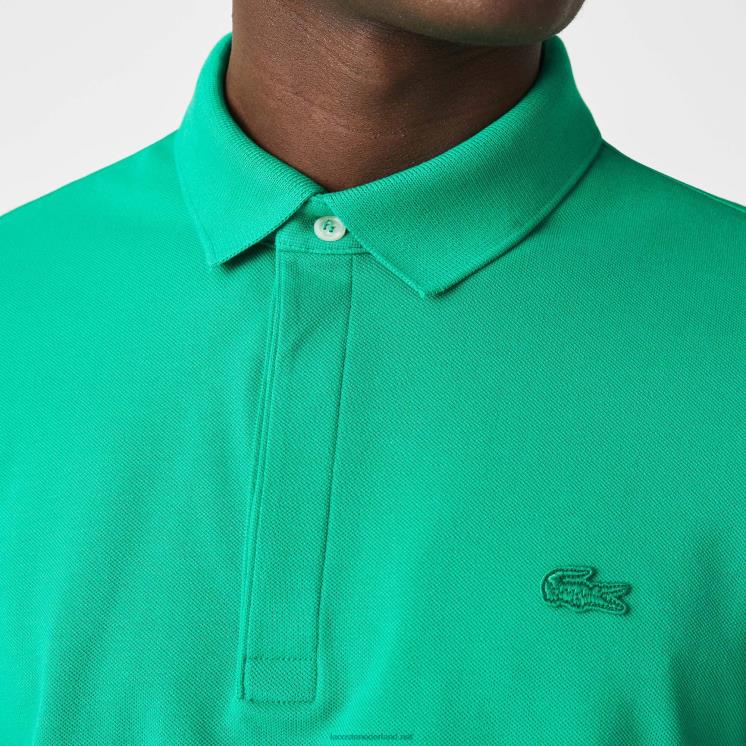 Lacoste smart paris piqué polo van stretchkatoen 0828H907 groene lm Heren