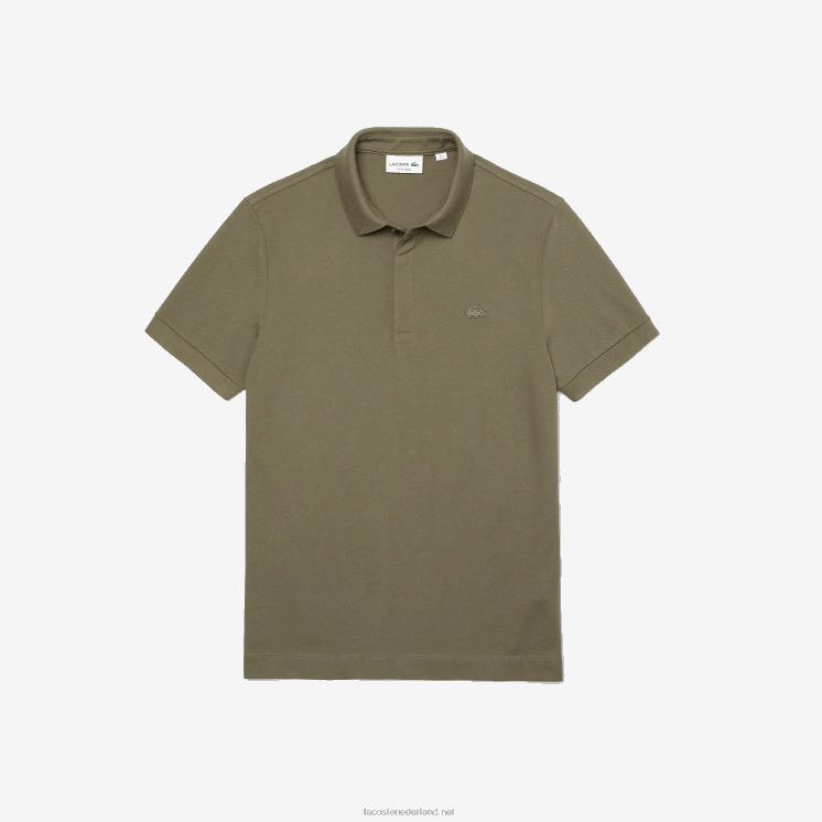 Lacoste smart paris piqué polo van stretchkatoen 0828H926 kakigroen 316 Heren