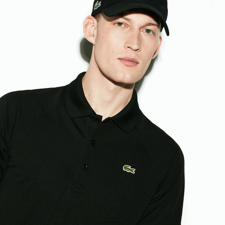 Lacoste sport ademende anti-uv piqué polo 0828H886 zwart 031 Heren