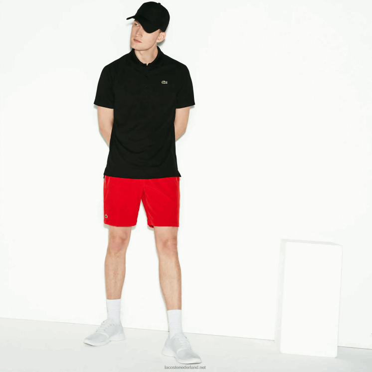 Lacoste sport ademende anti-uv piqué polo 0828H886 zwart 031 Heren