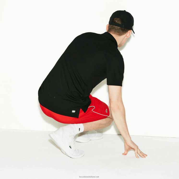 Lacoste sport ademende anti-uv piqué polo 0828H886 zwart 031 Heren