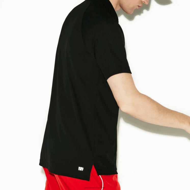 Lacoste sport ademende anti-uv piqué polo 0828H886 zwart 031 Heren