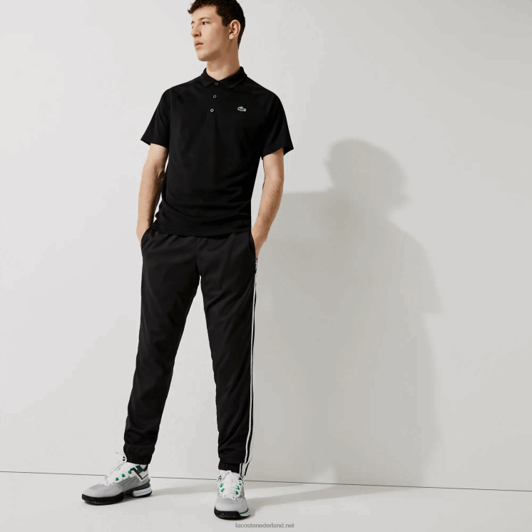 Lacoste sport ademende slijtvaste interlock polo 0828H165 zwart 031 Heren