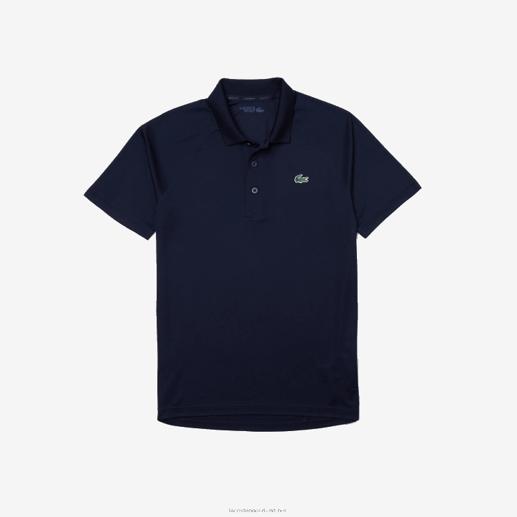 Lacoste sport ademende slijtvaste interlock polo 0828H166 marineblauw 166 Heren