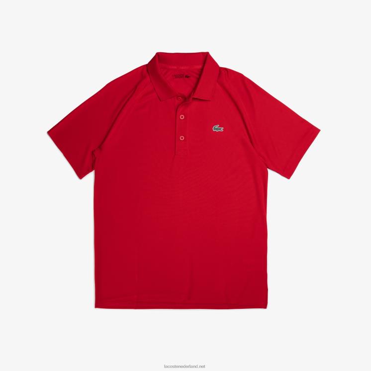 Lacoste sport ademende slijtvaste interlock polo 0828H657 rood 240 Heren