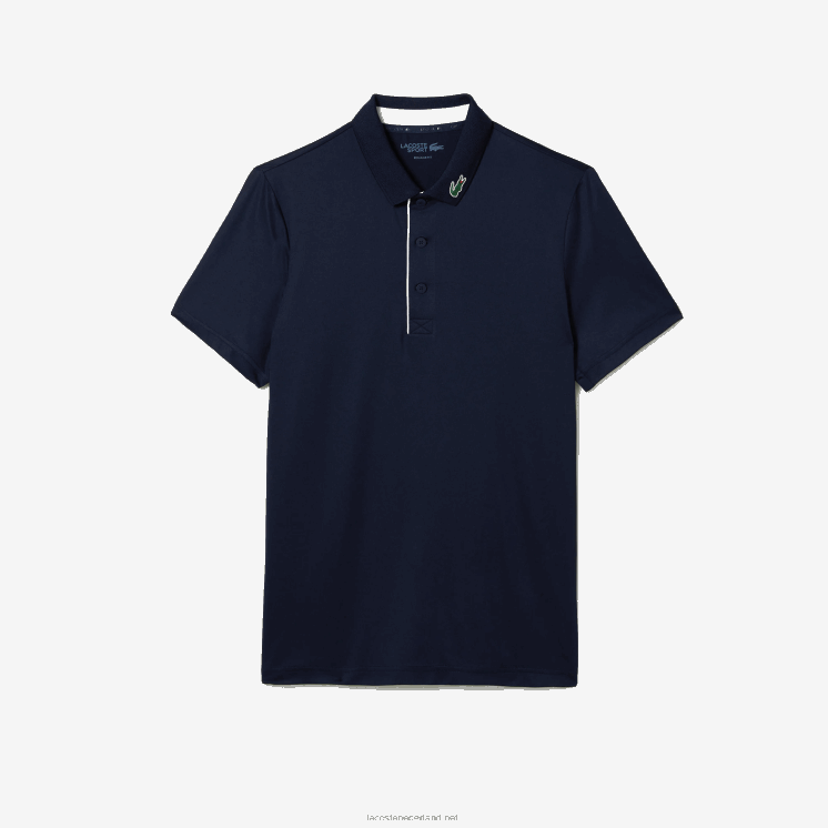 Lacoste sport jersey golfpoloshirt 0828H596 marineblauw wit 525 Heren