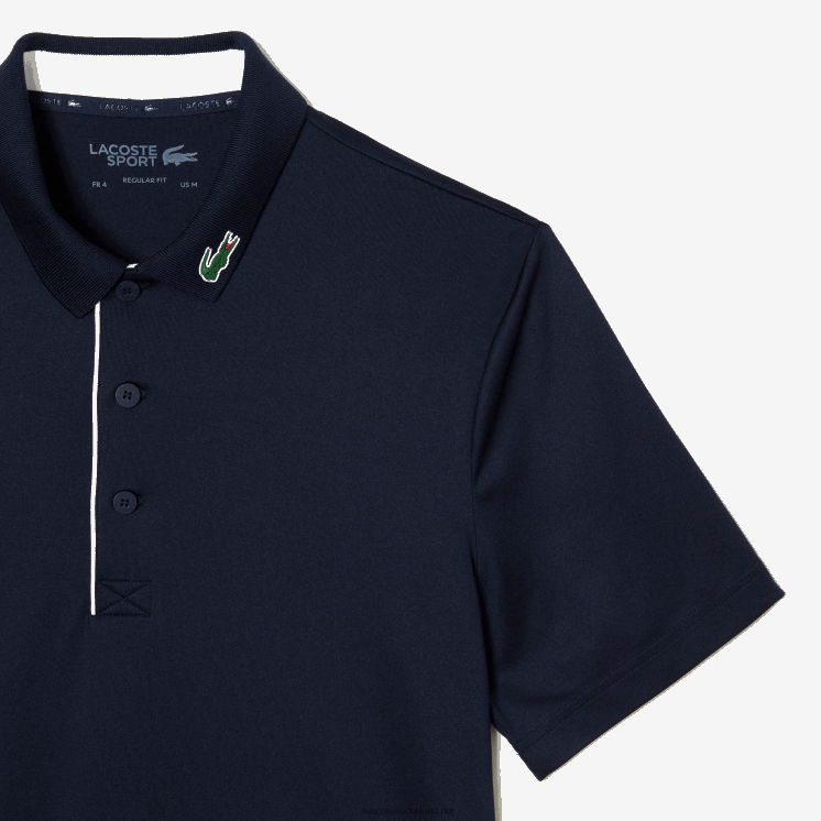 Lacoste sport jersey golfpoloshirt 0828H596 marineblauw wit 525 Heren