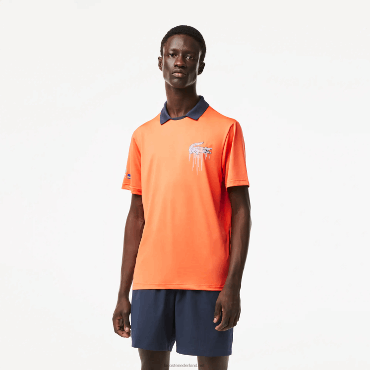 Lacoste sport miami open editie polo 0828H244 oranje 5qp Heren