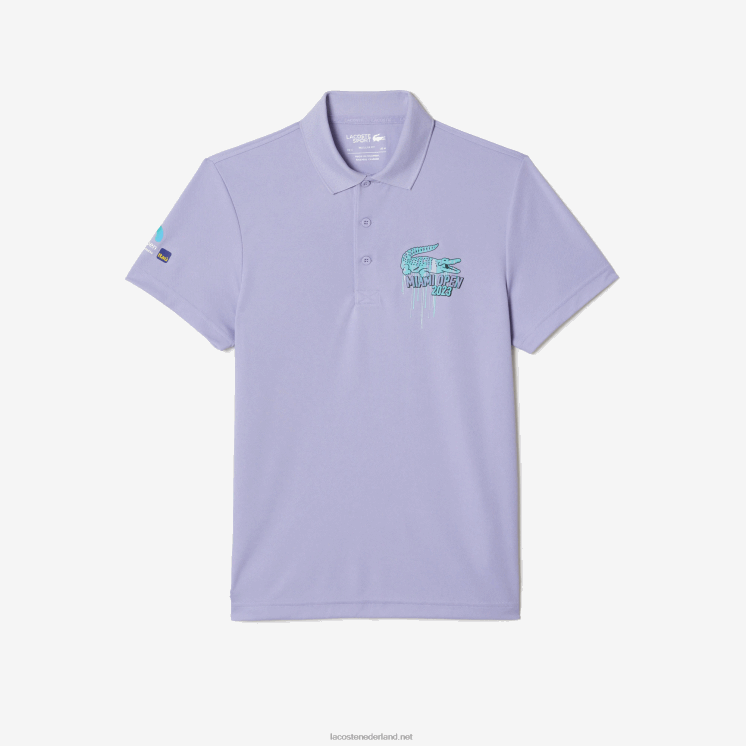 Lacoste sport miami pique polo met open editie 0828H207 paars 3k0 Heren