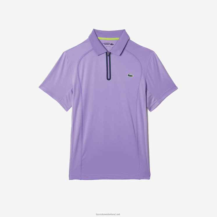 Lacoste sport thermoregulerende ultradroge piqué tennispolo 0828H869 paars marineblauw 6gp Heren