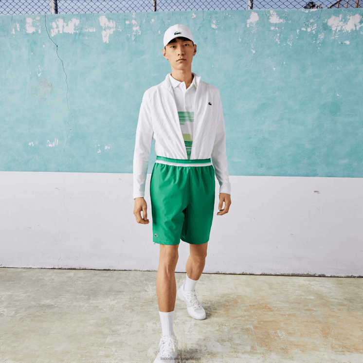 Lacoste sport x novak djokovic lichte stretchshort 0828H1534 groene lm Heren