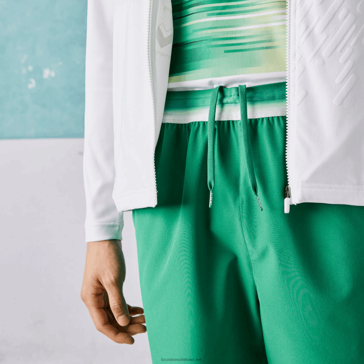 Lacoste sport x novak djokovic lichte stretchshort 0828H1534 groene lm Heren