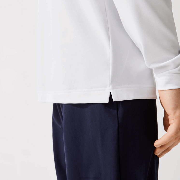 Lacoste sportieve ademende golfpolo 0828H847 wit marineblauw 522 Heren