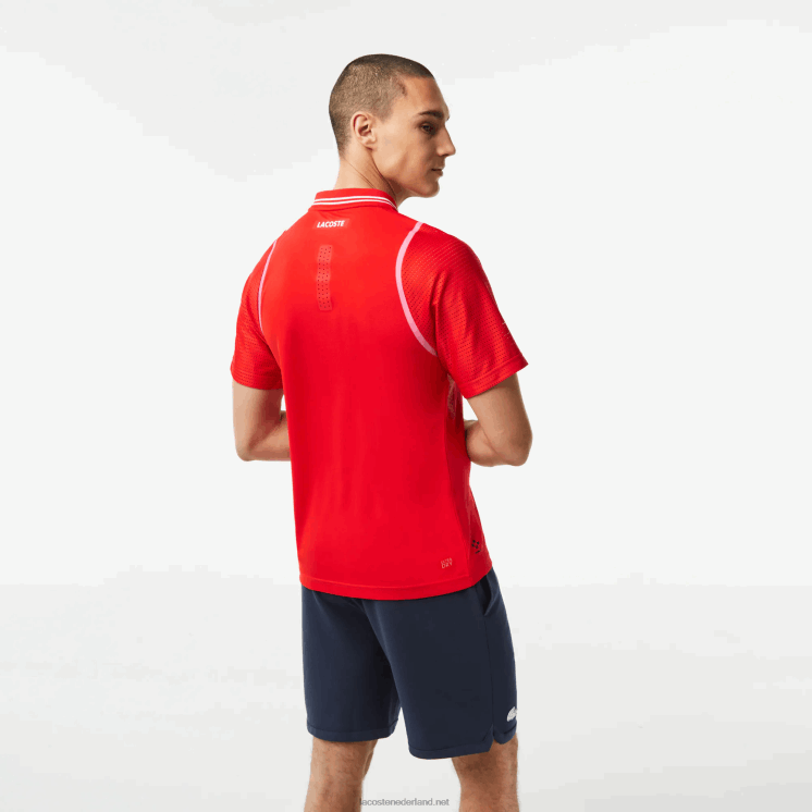 Lacoste tennis x daniil medvedev polo 0828H233 rode s5h Heren
