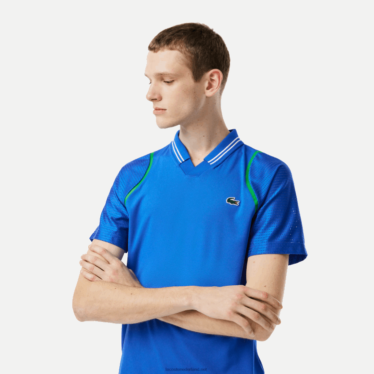 Lacoste tennis x daniil medvedev polo 0828H234 blauwe kxb Heren