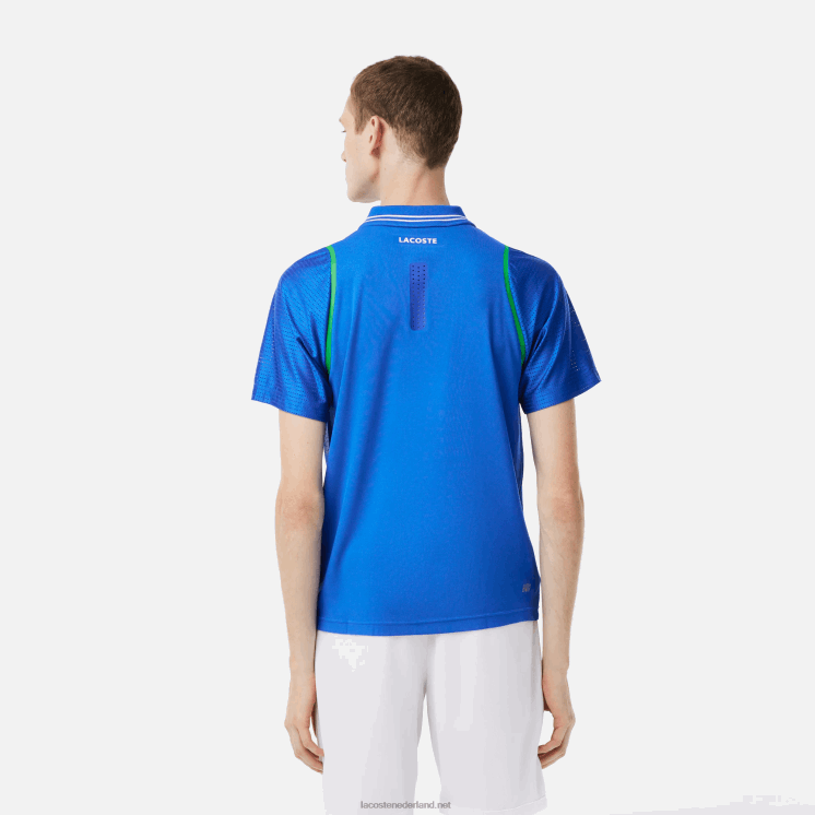 Lacoste tennis x daniil medvedev polo 0828H234 blauwe kxb Heren