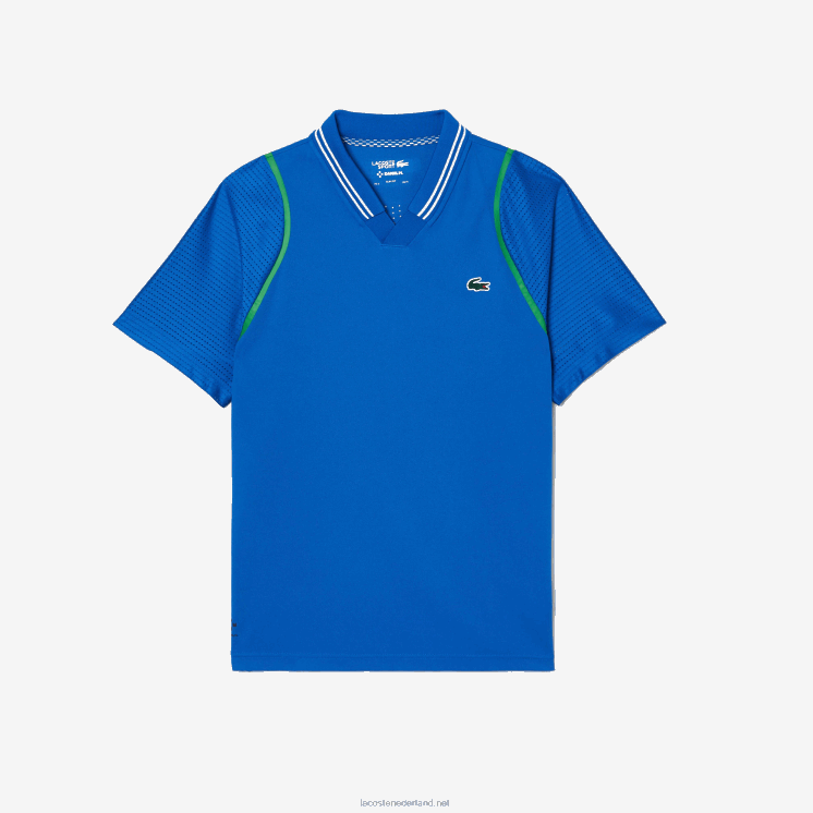 Lacoste tennis x daniil medvedev polo 0828H234 blauwe kxb Heren