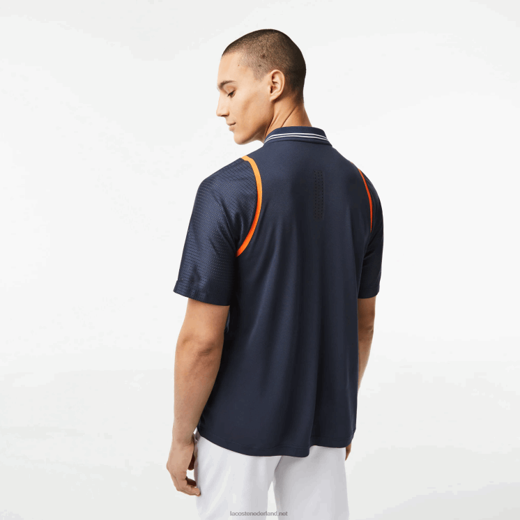 Lacoste tennis x daniil medvedev polo 0828H235 blauwe kxe Heren