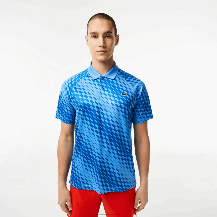 Lacoste tennis x novak djokovic fan versie polo 0828H108 blauwe yiq Heren