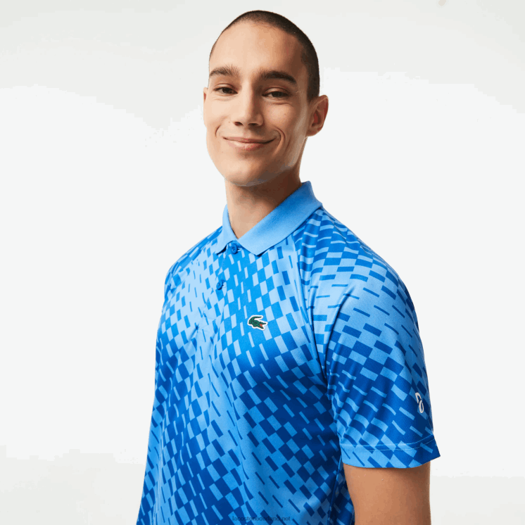 Lacoste tennis x novak djokovic fan versie polo 0828H108 blauwe yiq Heren