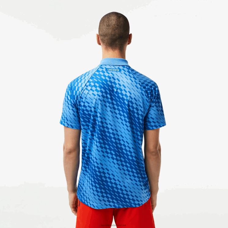 Lacoste tennis x novak djokovic fan versie polo 0828H108 blauwe yiq Heren