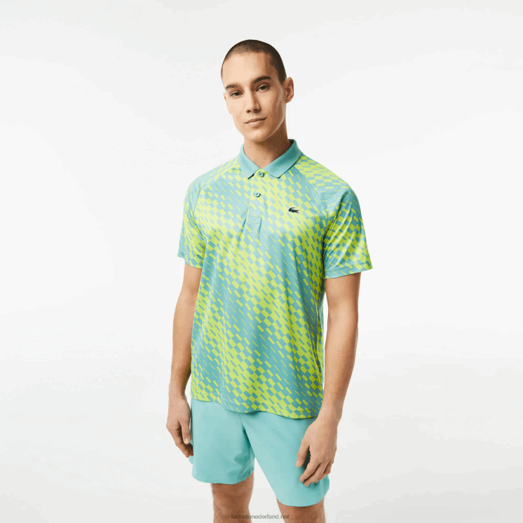 Lacoste tennis x novak djokovic fan versie polo 0828H111 munt zli Heren
