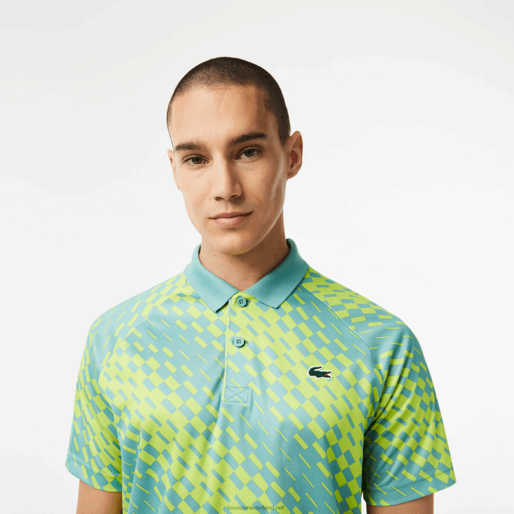 Lacoste tennis x novak djokovic fan versie polo 0828H111 munt zli Heren