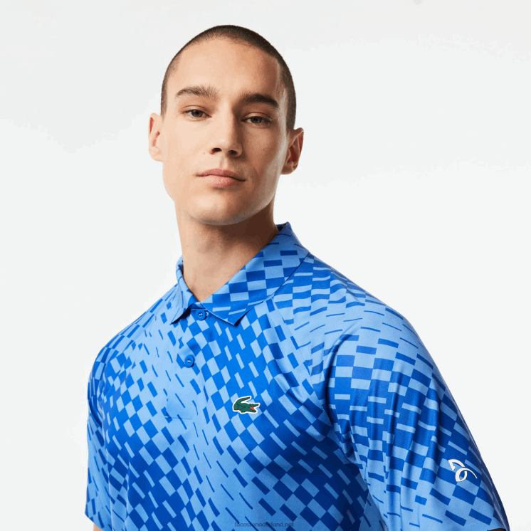 Lacoste tennis x novak djokovic player versie polo 0828H43 blauw yi5 Heren