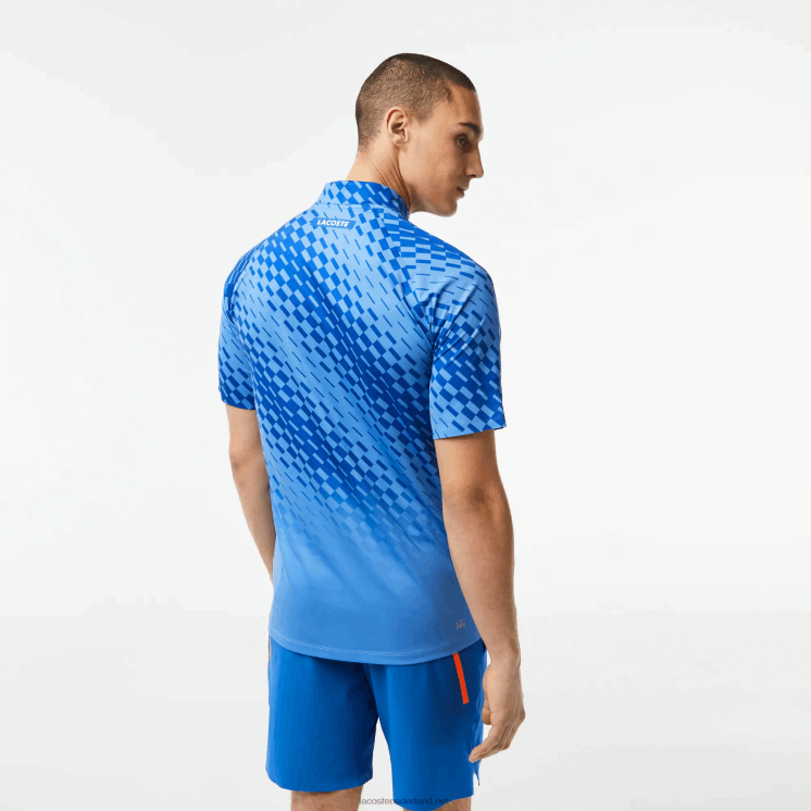 Lacoste tennis x novak djokovic player versie polo 0828H43 blauw yi5 Heren