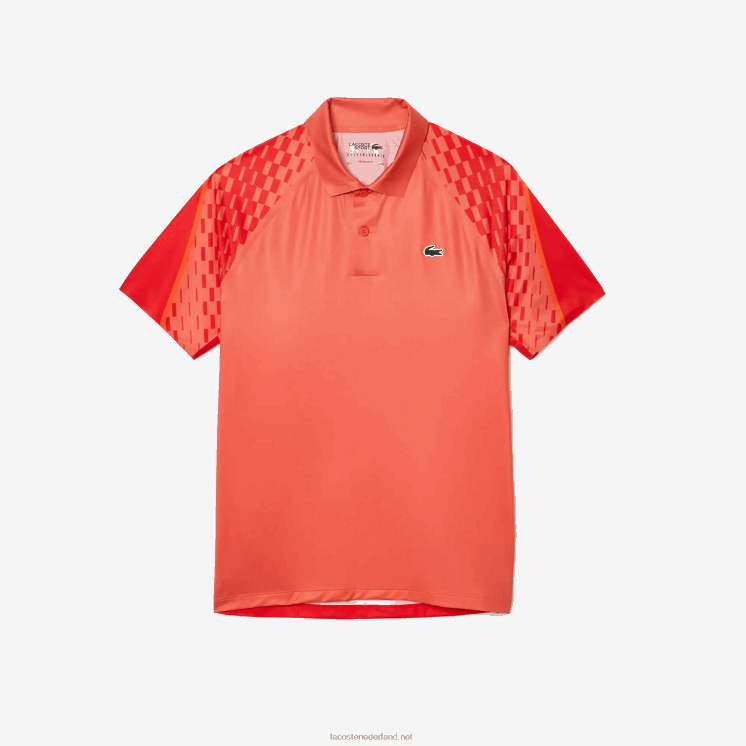 Lacoste tennis x novak djokovic tricolor polo 0828H236 oranje rood oranje xij Heren