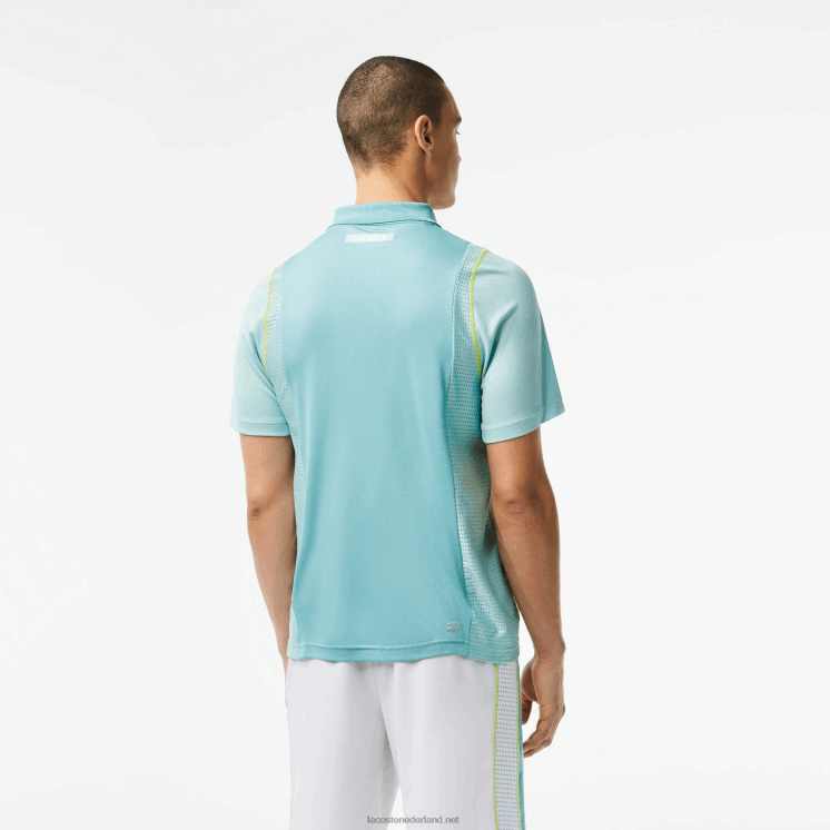 Lacoste tennispolo van gerecycled polyester 0828H84 mint br8 Heren