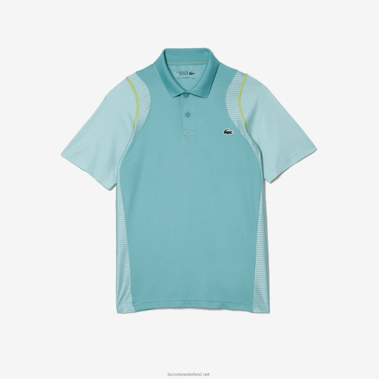 Lacoste tennispolo van gerecycled polyester 0828H84 mint br8 Heren