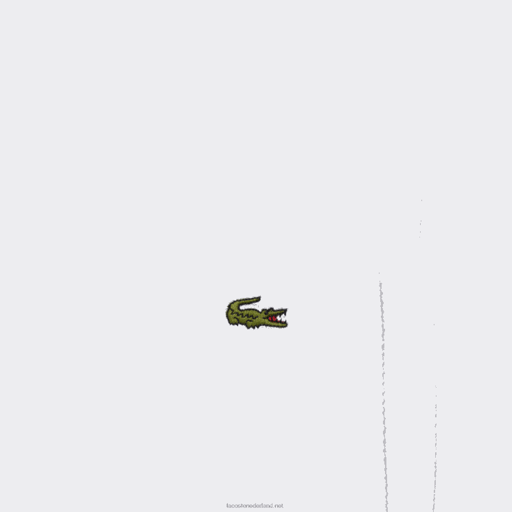 Lacoste hoog uitgesneden katoenen piqué sokken 3-pack 0828H1664 wit 001 Heren