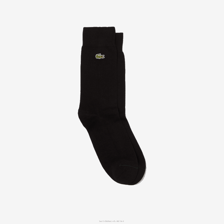 Lacoste hoog uitgesneden sokken van een katoenmix 0828H1659 zwart 031 Heren