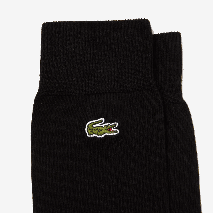 Lacoste hoog uitgesneden sokken van een katoenmix 0828H1659 zwart 031 Heren