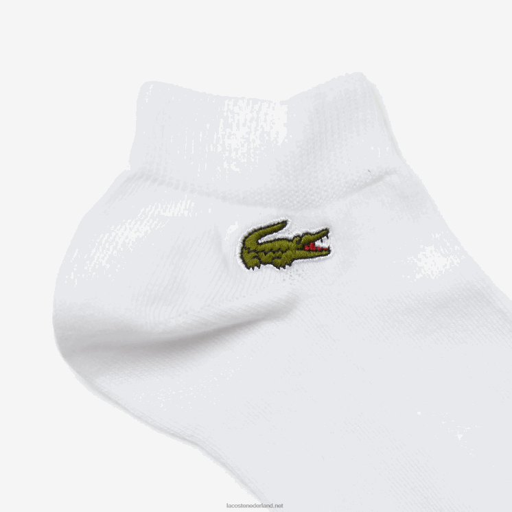 Lacoste laag uitgesneden sportsokken 3-pack 0828H511 witte z92 Heren